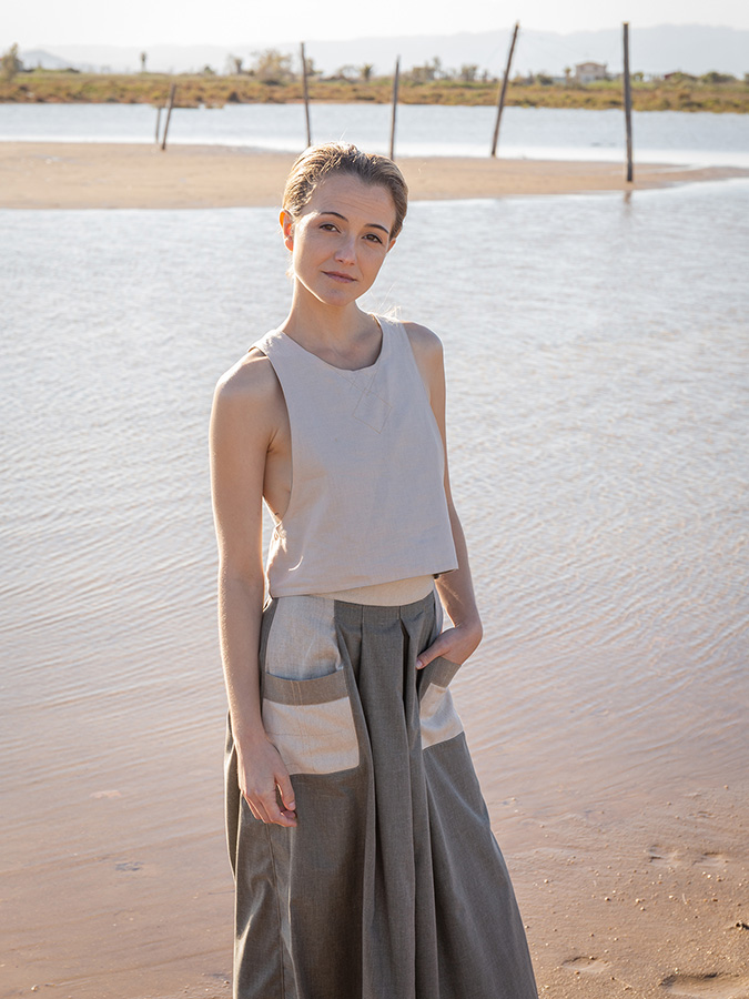 Falda Pantalón Sostenible Quillay | Confección Artesanal Ecológica - Imagen 6