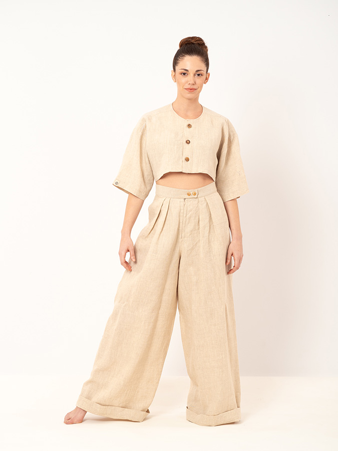 Camisa peto mujer sostenible