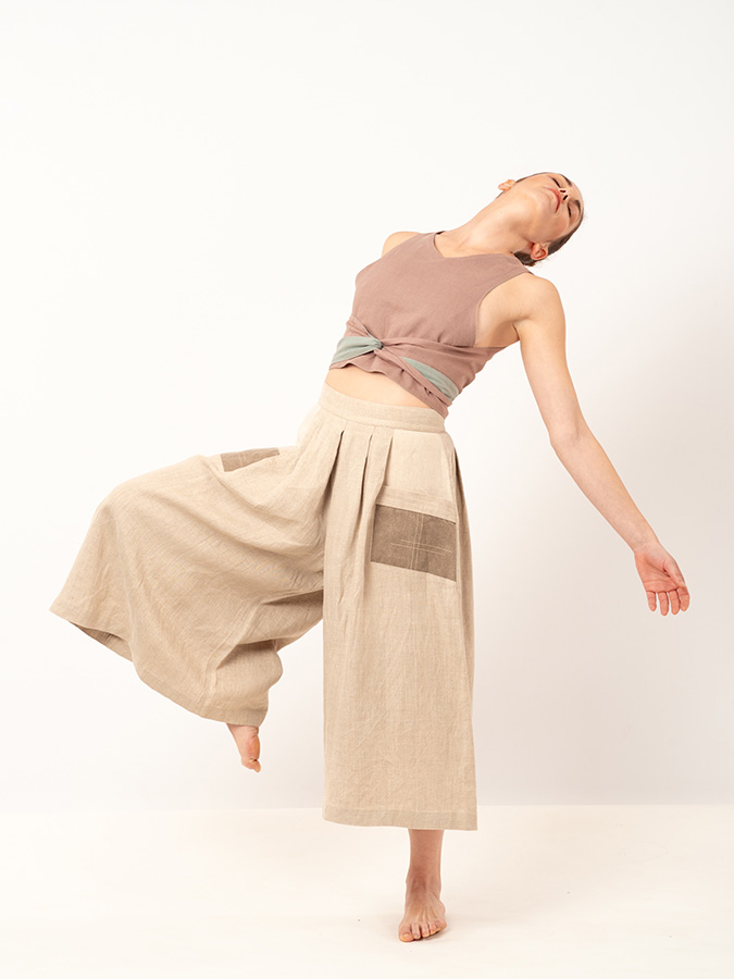 Falda Pantalón Sostenible Quillay | Confección Artesanal Ecológica - Imagen 4